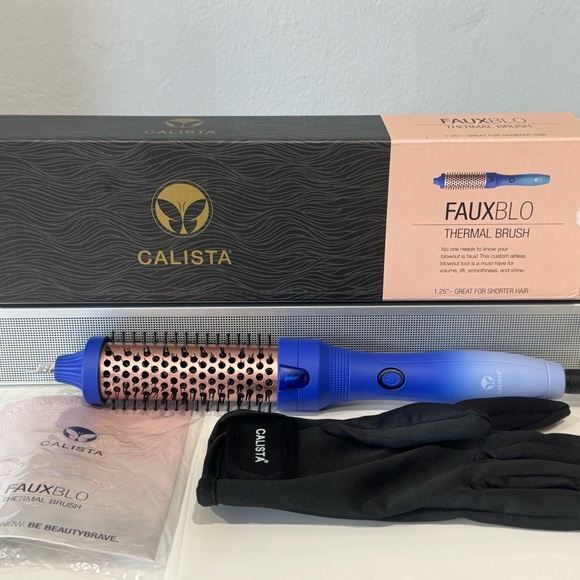 Calista FauxBlo Thermal Brush (Shappire) 1.25 Great For Short Hair - Picture 1 of 9